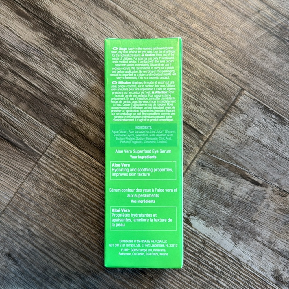 Dr. Botanicals Ao Aloe Vera Superfood Eye Serum Dry Skin Face .5 oz - Picture 2 of 2